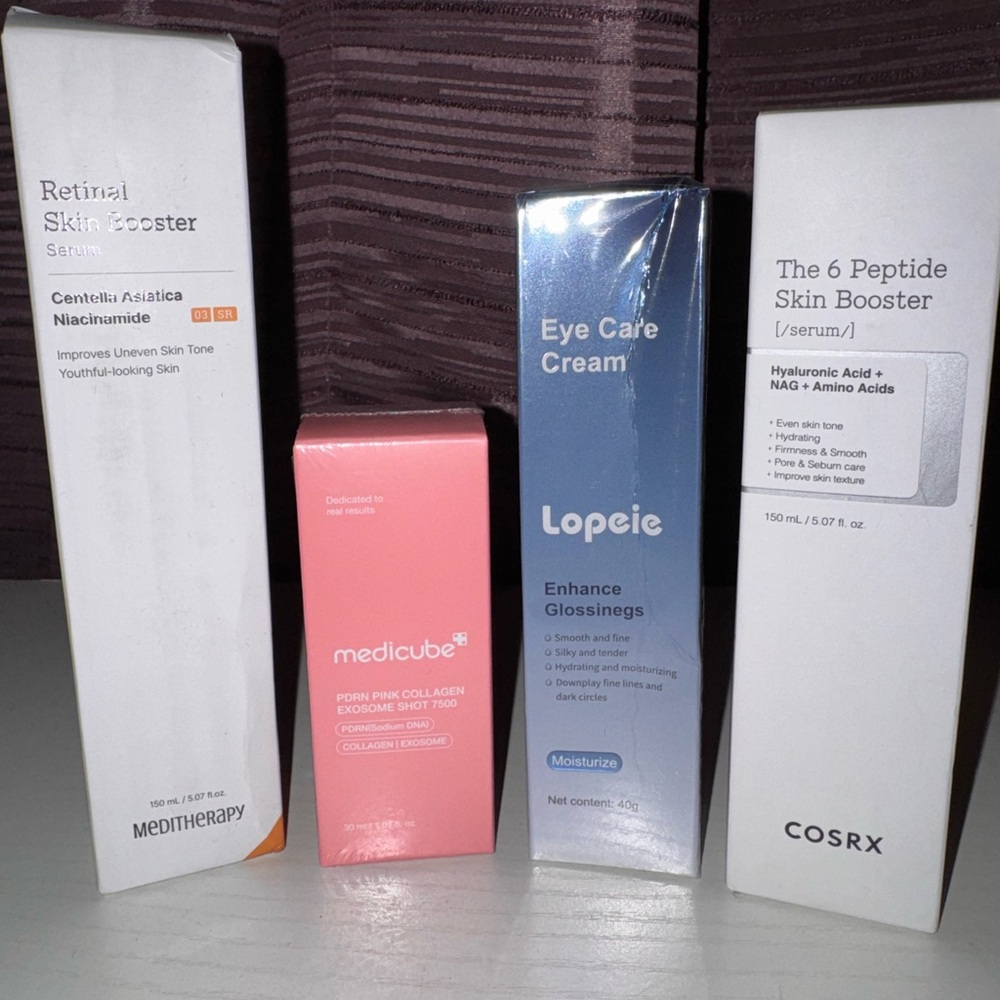 K-Beauty Skincare Bundle – COSRX, Medicube, Meditherapy & Lopeic – New